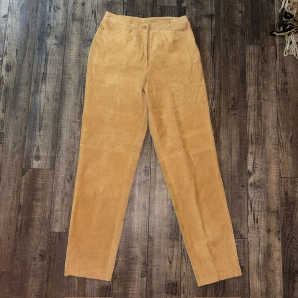 Vintage 100% TRUE Leather Suede Pants